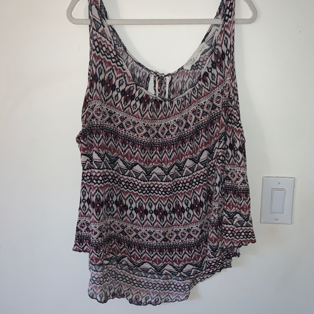 Keyhole multicolored shirt